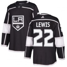Men's Adidas Los Angeles Kings Trevor Lewis Black Jersey - Authentic