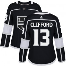 Women's Adidas Los Angeles Kings Kyle Clifford Black Home Jersey - Authentic
