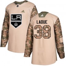Youth Adidas Los Angeles Kings Paul LaDue Camo Veterans Day Practice Jersey - Authentic