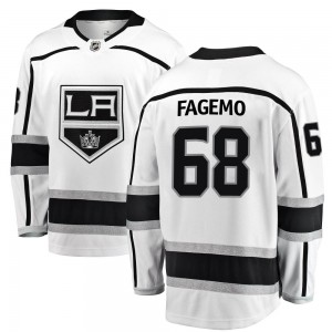 Men's Fanatics Branded Los Angeles Kings Samuel Fagemo White Away Jersey - Breakaway