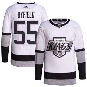 Youth Adidas Los Angeles Kings Quinton Byfield White 2021/22 Alternate Primegreen Pro Player Jersey - Authentic