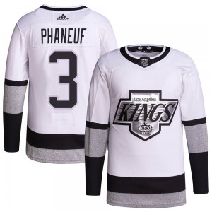 Youth Adidas Los Angeles Kings Dion Phaneuf White 2021/22 Alternate Primegreen Pro Player Jersey - Authentic