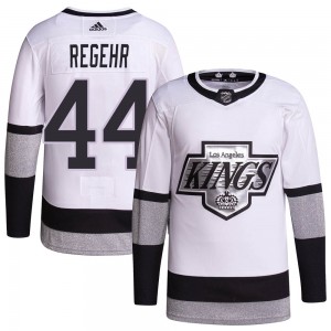 Youth Adidas Los Angeles Kings Robyn Regehr White 2021/22 Alternate Primegreen Pro Player Jersey - Authentic