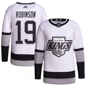Youth Adidas Los Angeles Kings Larry Robinson White 2021/22 Alternate Primegreen Pro Player Jersey - Authentic