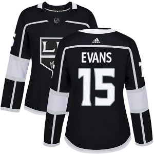 Women's Adidas Los Angeles Kings Daryl Evans Black Home Jersey - Authentic