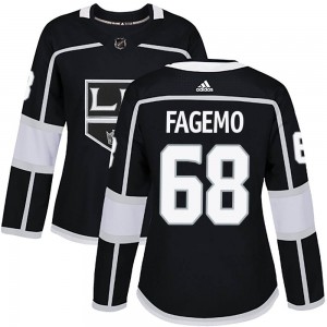 Women's Adidas Los Angeles Kings Samuel Fagemo Black Home Jersey - Authentic