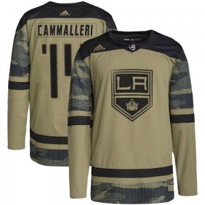 Youth Adidas Los Angeles Kings Mike Cammalleri Camo Military Appreciation Practice Jersey - Authentic