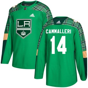 Men's Adidas Los Angeles Kings Mike Cammalleri Green St. Patrick's Day Practice Jersey - Authentic