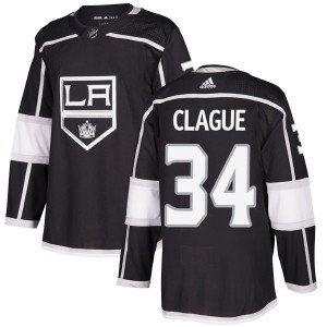Youth Adidas Los Angeles Kings Kale Clague Black Home Jersey - Authentic