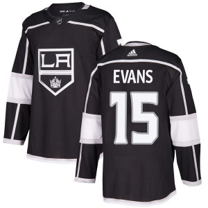 Youth Adidas Los Angeles Kings Daryl Evans Black Home Jersey - Authentic