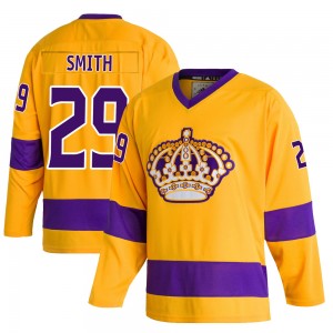 Youth Adidas Los Angeles Kings Billy Smith Gold Classics Jersey - Authentic