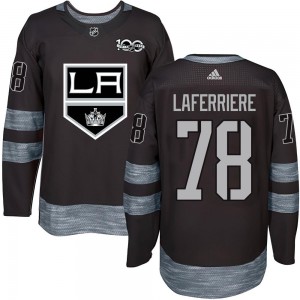 Men's Los Angeles Kings Alex Laferriere Black 1917-2017 100th Anniversary Jersey - Authentic