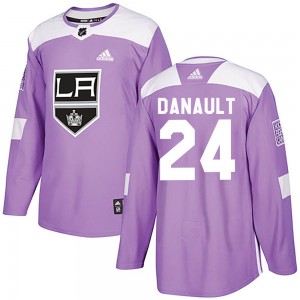 Men's Adidas Los Angeles Kings Phillip Danault Purple Fights Cancer Practice Jersey - Authentic