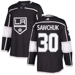 Men's Adidas Los Angeles Kings Terry Sawchuk Black Home Jersey - Authentic