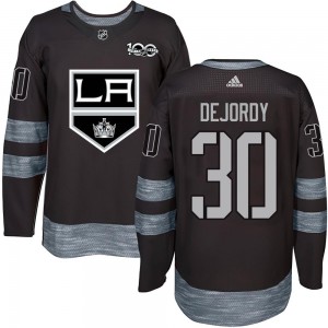 Youth Los Angeles Kings Denis Dejordy Black 1917-2017 100th Anniversary Jersey - Authentic