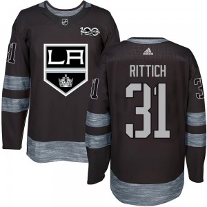 Youth Los Angeles Kings David Rittich Black 1917-2017 100th Anniversary Jersey - Authentic