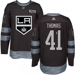 Youth Los Angeles Kings Akil Thomas Black 1917-2017 100th Anniversary Jersey - Authentic