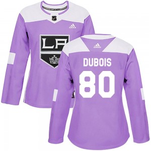 Women's Adidas Los Angeles Kings Pierre-Luc Dubois Purple Fights Cancer Practice Jersey - Authentic