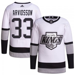 Men's Adidas Los Angeles Kings Viktor Arvidsson White 2021/22 Alternate Primegreen Pro Player Jersey - Authentic