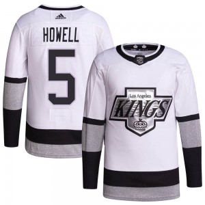 Men's Adidas Los Angeles Kings Harry Howell White 2021/22 Alternate Primegreen Pro Player Jersey - Authentic