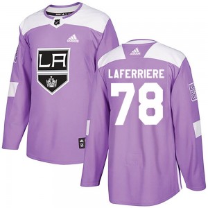 Youth Adidas Los Angeles Kings Alex Laferriere Purple Fights Cancer Practice Jersey - Authentic