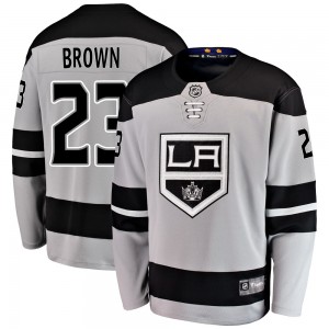 Men's Fanatics Branded Los Angeles Kings Dustin Brown Brown Gray Alternate Jersey - Breakaway