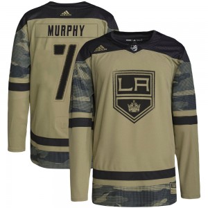 Men's Adidas Los Angeles Kings Mike Murphy Camo Military Appreciation Practice Jersey - Authentic
