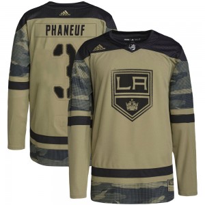 Men's Adidas Los Angeles Kings Dion Phaneuf Camo Military Appreciation Practice Jersey - Authentic