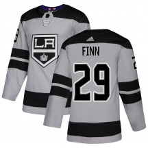 Youth Adidas Los Angeles Kings Steven Finn Gray Alternate Jersey - Authentic