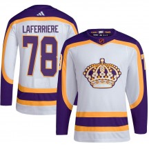 Youth Adidas Los Angeles Kings Alex Laferriere White Reverse Retro 2.0 Jersey - Authentic