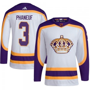 Youth Adidas Los Angeles Kings Dion Phaneuf White Reverse Retro 2.0 Jersey - Authentic