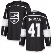 Men's Adidas Los Angeles Kings Akil Thomas Black Home Jersey - Authentic